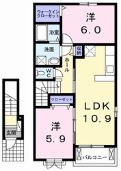 サンモール・南国Ａの物件間取画像